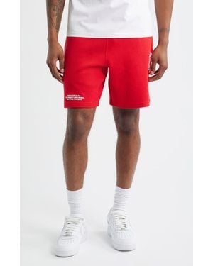 BBCICECREAM Bb Helmet Cotton Drawstring Shorts - Red