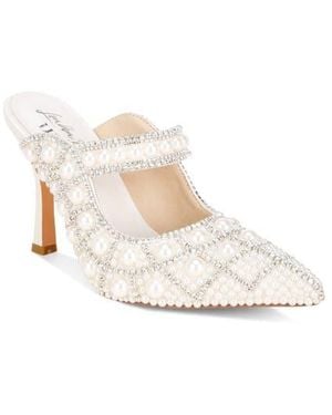 LONDON RAG Dalston Pointed Toe Mule - White