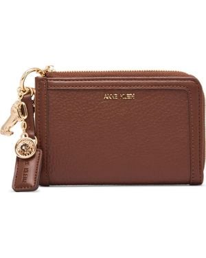 Anne Klein Bifold Wallet With Charms - Brown