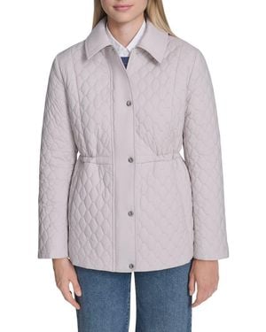 Cole Haan Honeycomb Quilted Jacket - Purple