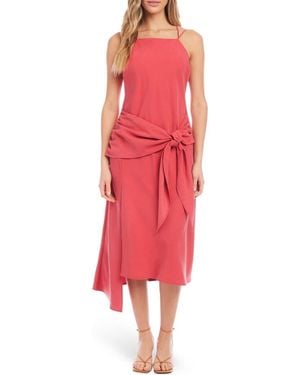 Fifteen Twenty Strappy Tie Front Dress - Red