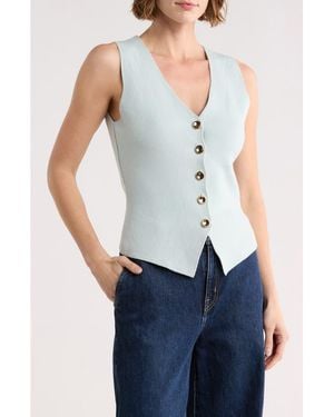 Blu Pepper Button-Up Vest - Green
