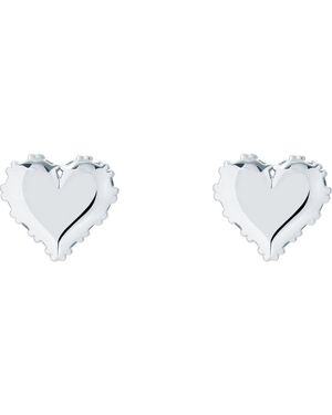 Ted Baker Sersy Sparkle Heart Stud Earrings - Metallic