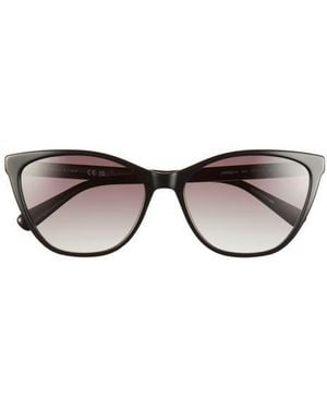 Longchamp Le Pliage 57Mm Gradient Cat Eye Sunglasses - Black