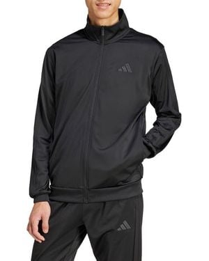 adidas Essentials Warm-Up 3-Stripes Track Jacket - Black