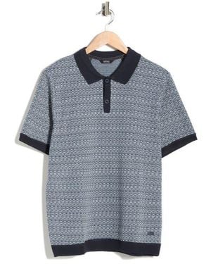 Buffalo David Bitton Wenzely Knit Polo - Blue