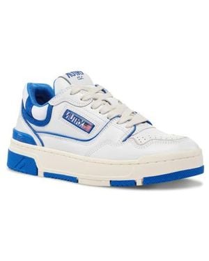Autry Clc Mixed Media Low Top Sneaker - White