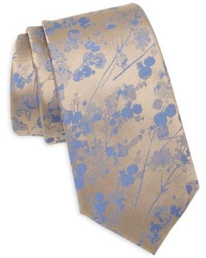 Calvin Klein Nigel Floral Tie - White