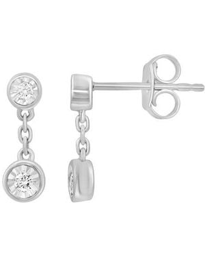Effy Lab-Grown Diamond Drop Earrings - White