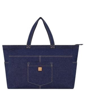 C&C California Multipocket Denim Tote Bag - Blue