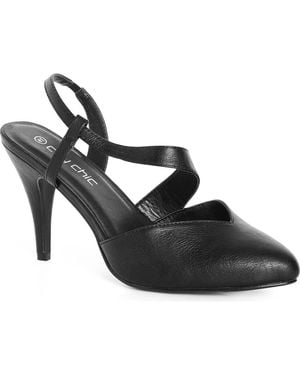 City Chic Helen Slingback Pump - Black