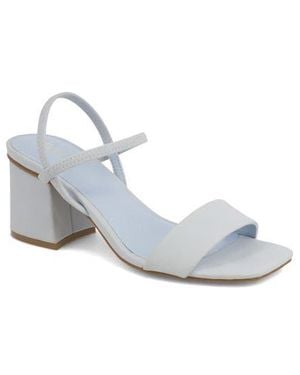 MIA Zissy Block Heel Sandal - White