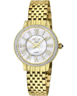 Gv2 Astor Iii Diamond Swiss Bracelet Watch, 34Mm - Metallic