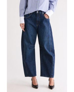 Twp High Waist Barrel Leg Jeans - Blue