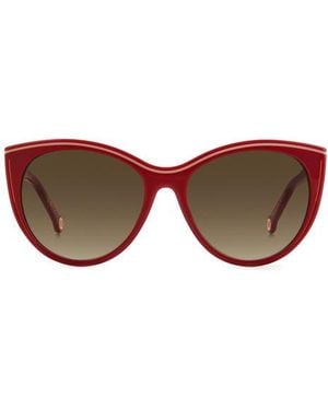 Carolina Herrera Her 56Mm Cat Eye Sunglasses - Brown