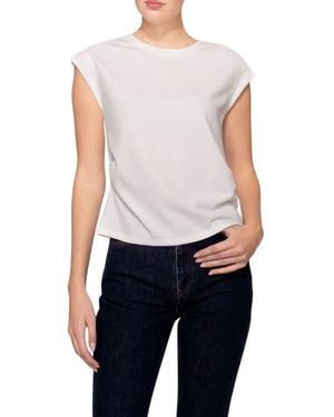 MELLODAY Cinched Techno Top - Blue