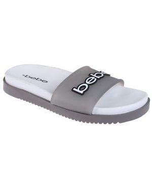 Bebe Translucent Slide Sandal - White