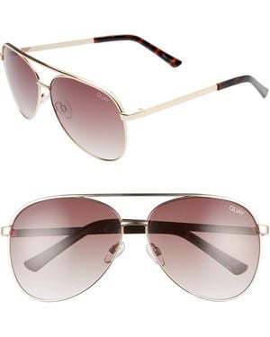 Quay Australia Vivienne 64Mm Aviator Sunglasses - Pink