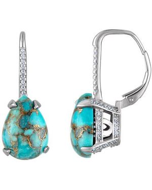 FZN Sterling Drop Earrings - Blue