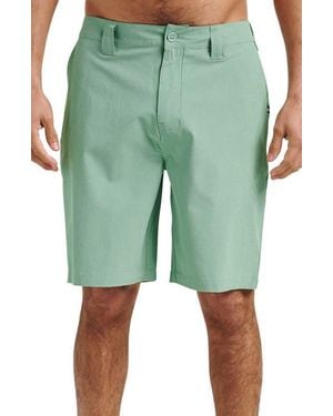 Quiksilver Union Heather Amphibian Hybrid Shorts - Green