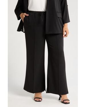 Lyssé Genevieve Drawstring Wide Leg Pants - Black