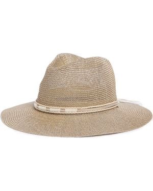Nordstrom Rack Sparkle Trim Panama Hat - Natural