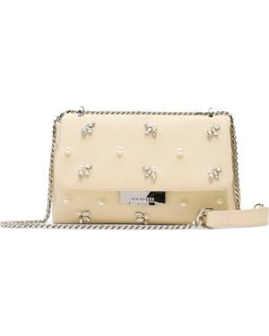 Ted Baker Ginette Embellished Satin Bag - Natural