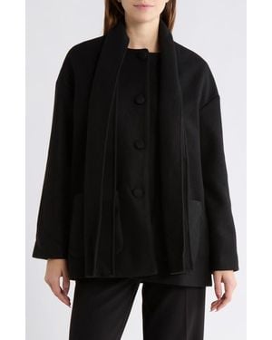 Hutch Scarf Jacket - Black