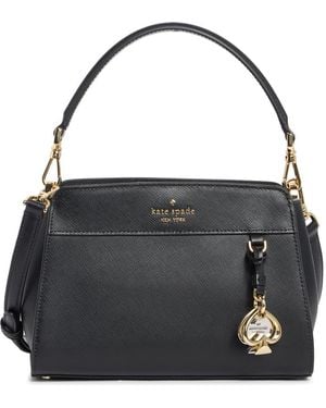 Kate Spade Madison Saffiano Leather Small Satchel - Black