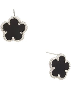 Juvell Onyx Stud Earrings - Black