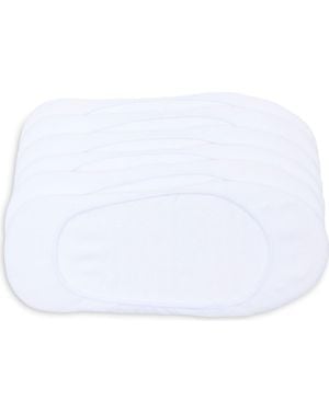 Hue Invisible Comfort 6-Pack Liner Socks - White