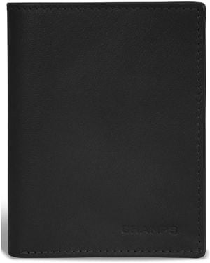 CHAMPS Vertical Bifold Wallet - Black