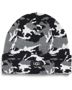 UGG Camo Cuff Knit Beanie - Black