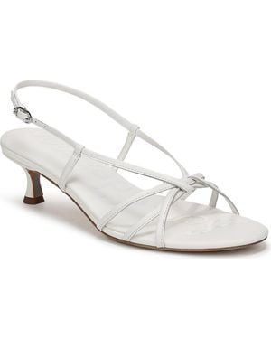 Sam Edelman Cressa Slingback Kitten Heel Sandal - White