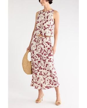 Nordstrom Rack Drawstring Maxi Skirt - White