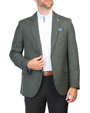 Tailorbyrd Micro Heathered Check Sport Coat - Gray