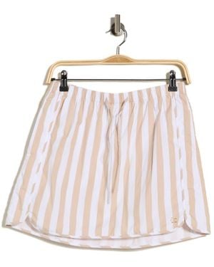 Jonathan Simkhai Catherine Stripe Boxer Miniskirt - Pink