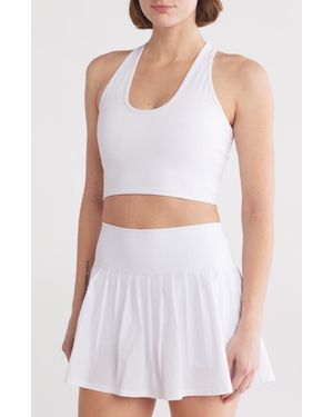 X By Gottex Medium Impact Racerback Sports Bra - White