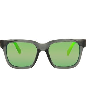 Maui Jim 54Mm Polarized Square Sunglasses - Green