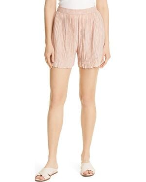 Vince Crushed Pleat Shorts - Natural