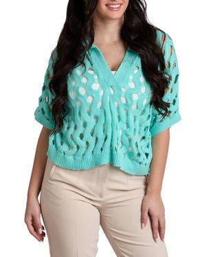 Saachi Breeze Knit Shirt - Blue