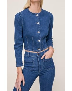 DL1961 Sculpted Denim Top - Blue