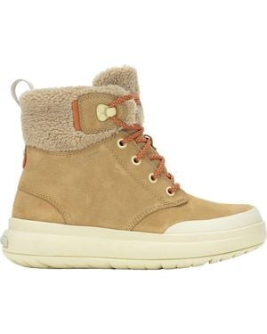 Merrell Marquette Thermo Waterproof Faux Shearling Lined Boot - Natural