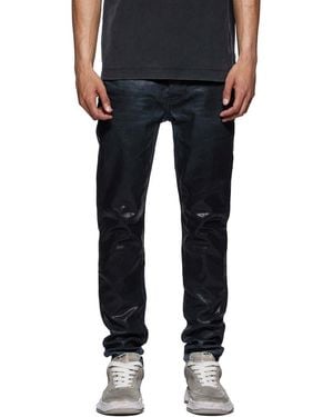 Purple Brand Coated Skinny Jeans - Black