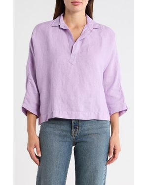 Frank & Eileen Popover Shirt - Purple