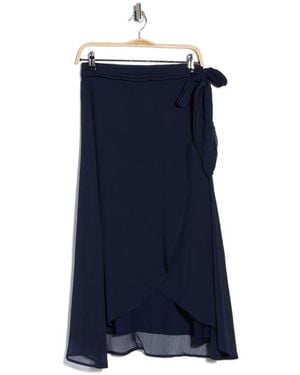 Tart Collections Yasinia Faux Wrap Skirt - Blue