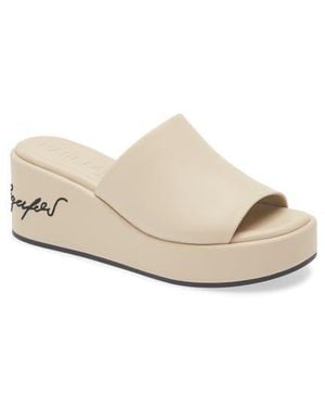 Karl Lagerfeld Catina Platform Wedge Sandal - White