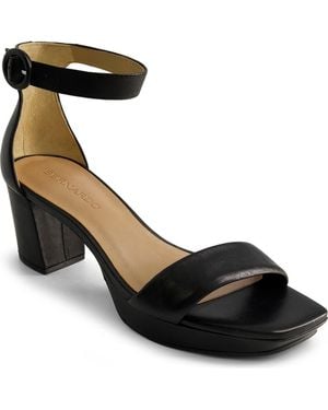 Bernardo Carla Square Toed Ankle Strap Sandal - Black