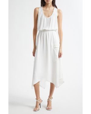 Ramy Brook Hallie Sleeveless Handkerchief Hem Dress - White