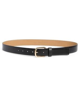 Kate Spade Feather Edge Leather Belt - White